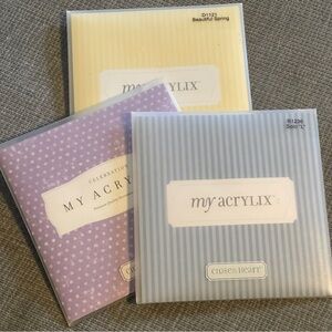 Close To My Heart My Acrylix Stamps E, L and Beautiful Spring